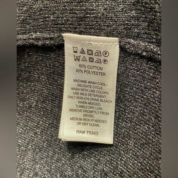 Cynthia Rowley Charcoal Gray Grey Knit Full Zip Hooded Cardigan Sweater Jacket S - Picture 14 of 16